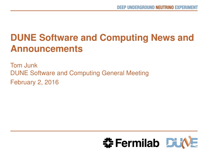 dune software and computing news and announcements