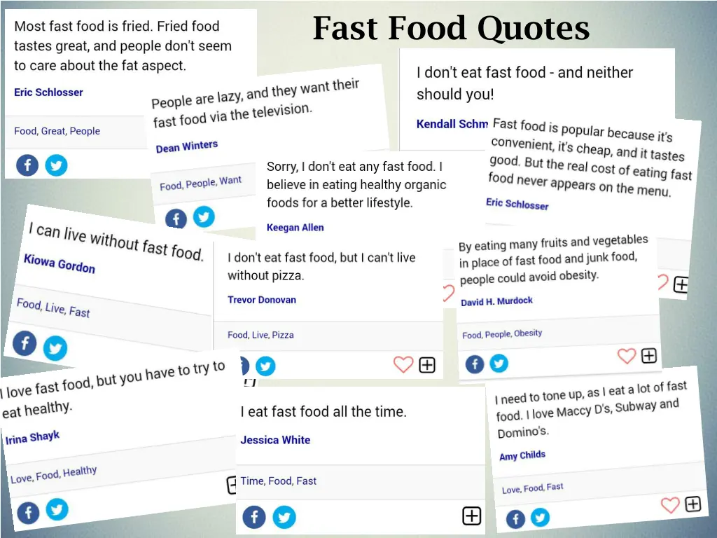 fast food quotes