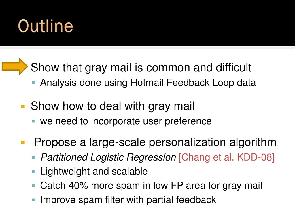 show that gray mail is common and difficult