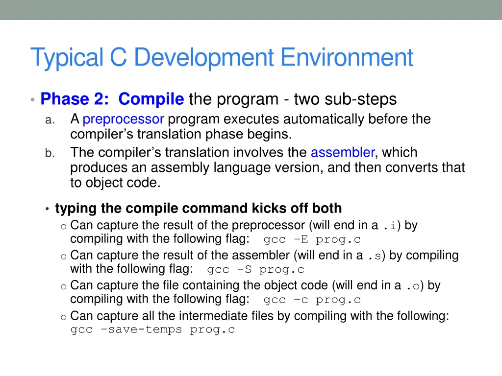 typical c development environment 1