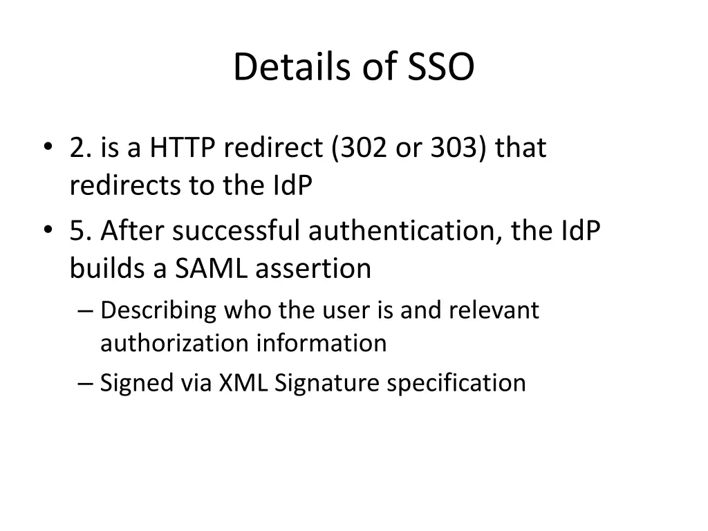 details of sso