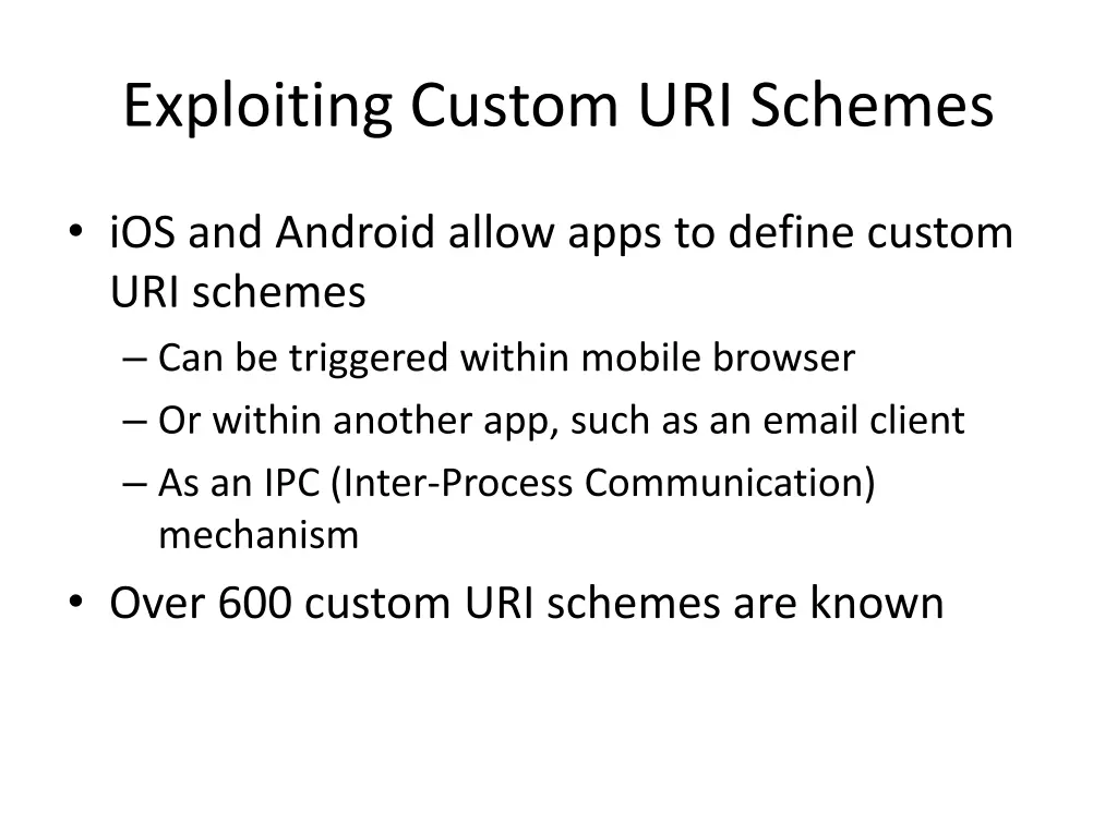 exploiting custom uri schemes