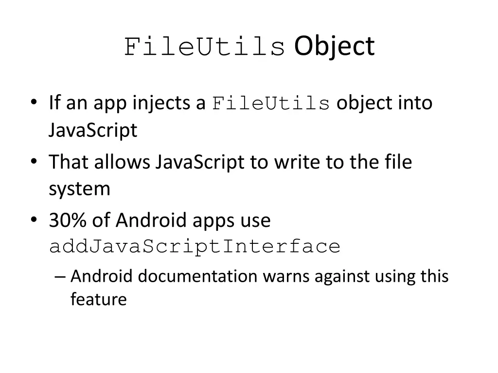 fileutils object