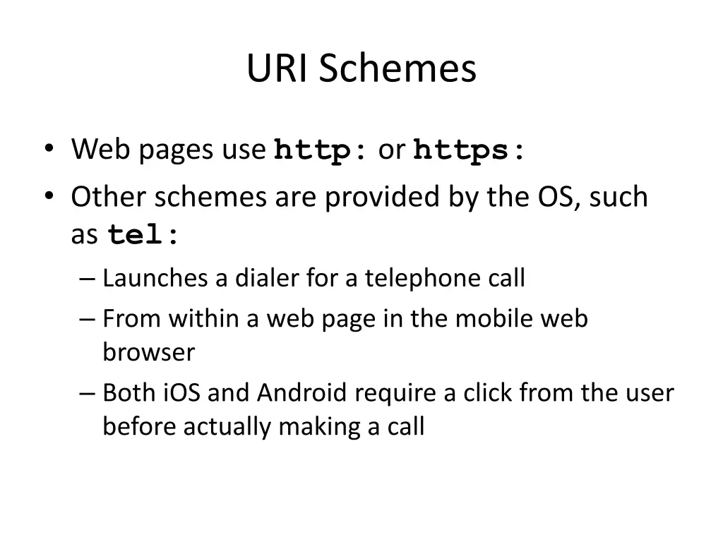 uri schemes