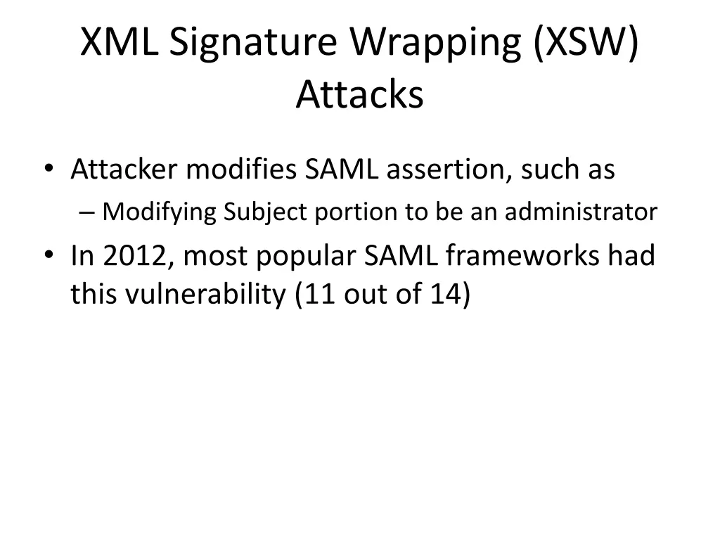 xml signature wrapping xsw attacks