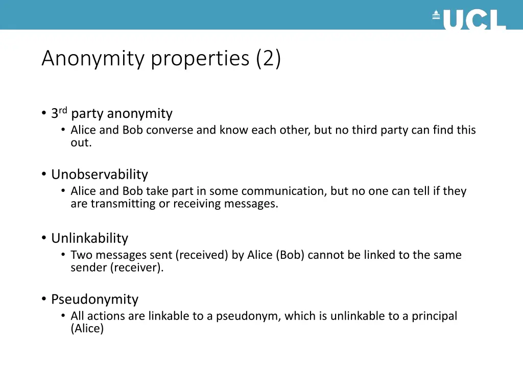 anonymity properties 2