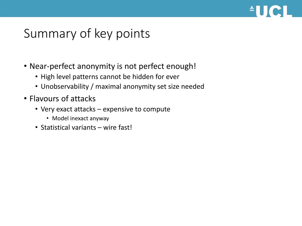 summary of key points