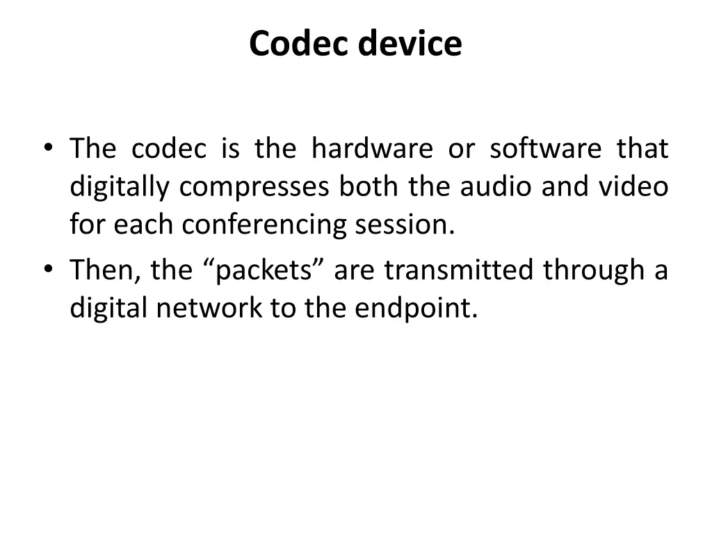 codec device