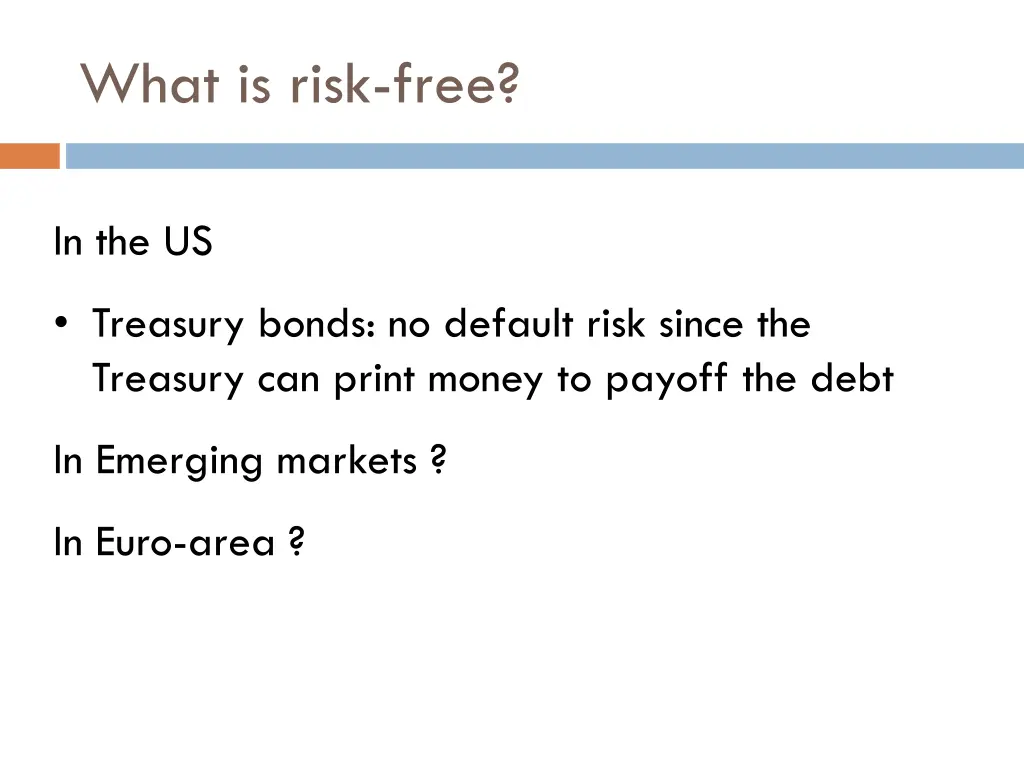 what is risk free