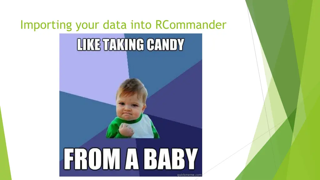 importing your data into rcommander