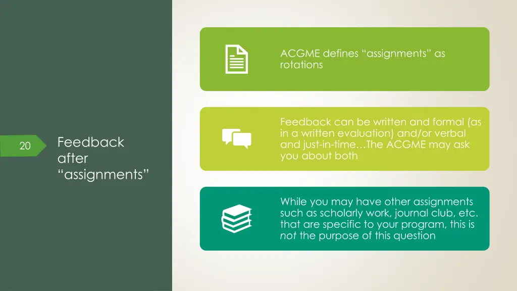 acgme defines assignments as rotations