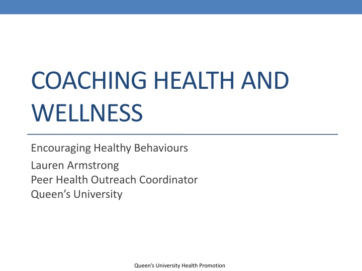 coaching health and wellness