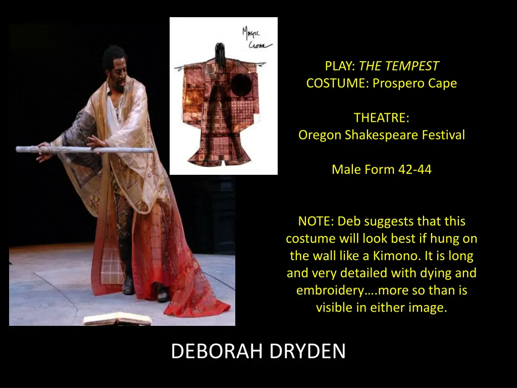 play the tempest costume prospero cape