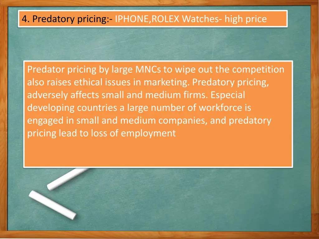 4 predatory pricing iphone rolex watches high