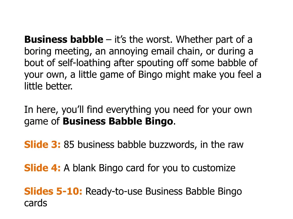 business babble it s the worst whether part