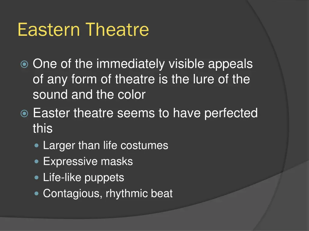 eastern theatre 1