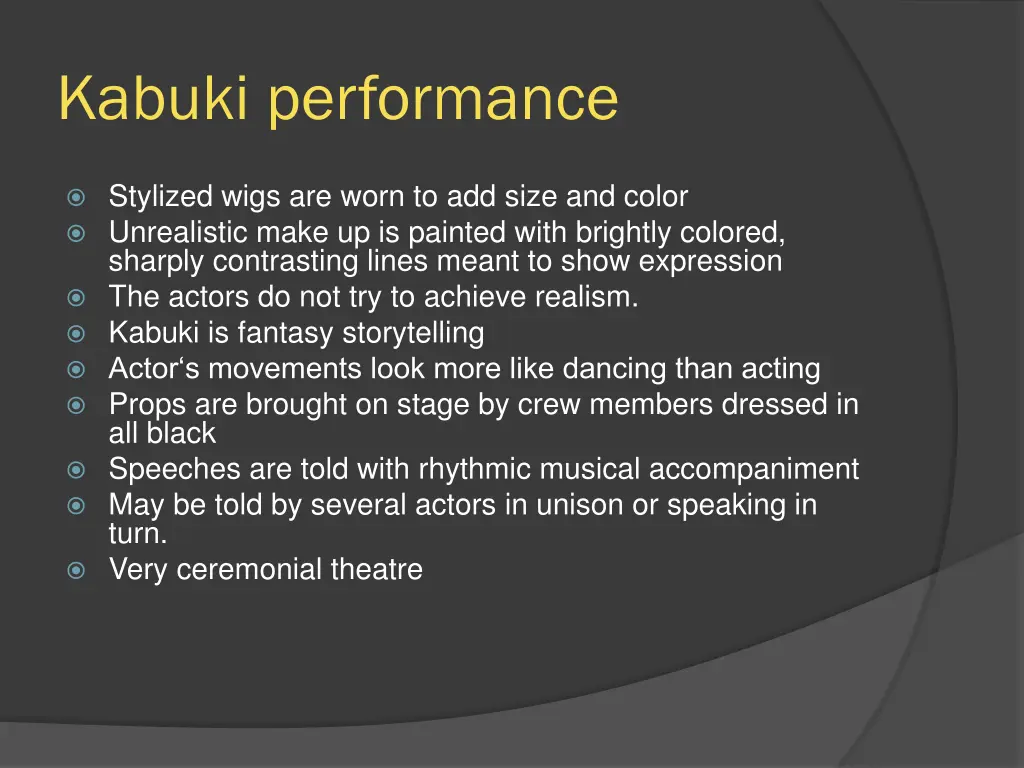 kabuki performance