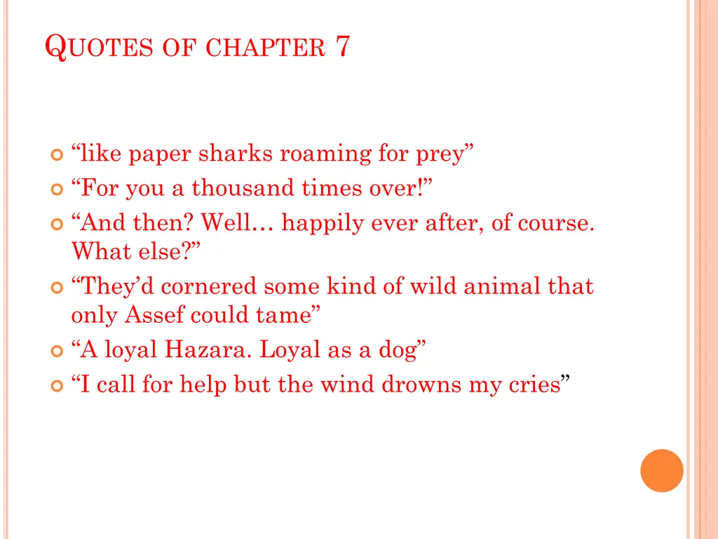 q uotes of chapter 7