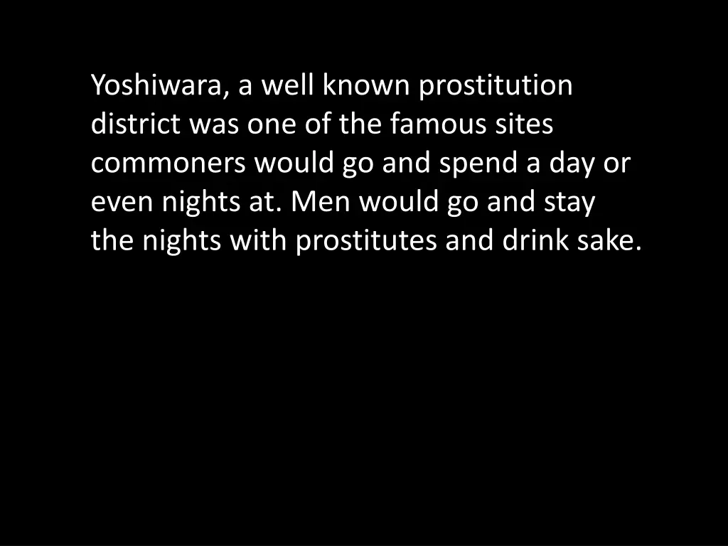 yoshiwara a well known prostitution district