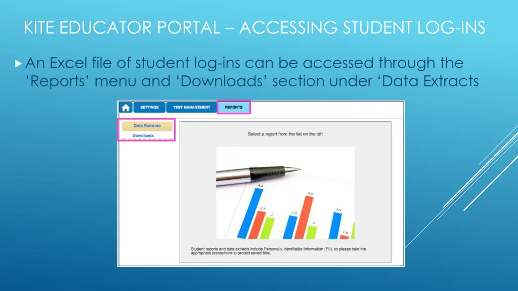 kite educator portal accessing student log ins