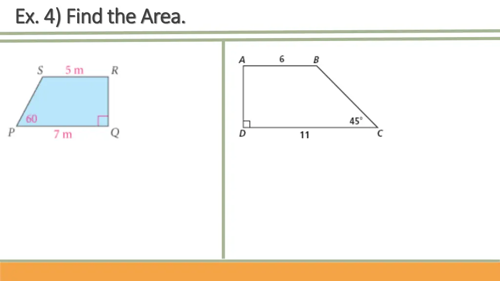 ex 4 find the area ex 4 find the area