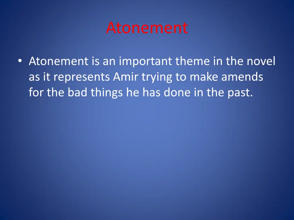 atonement