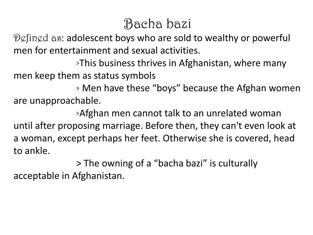 bacha bazi