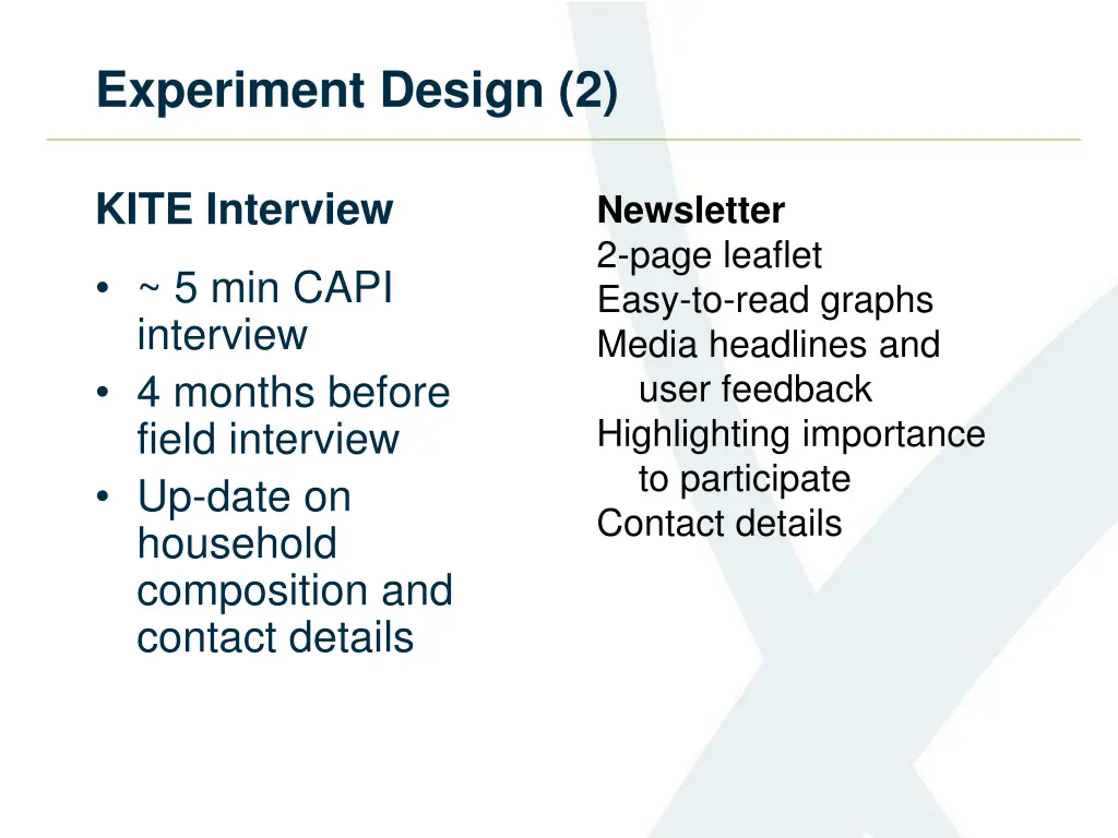 experiment design 2