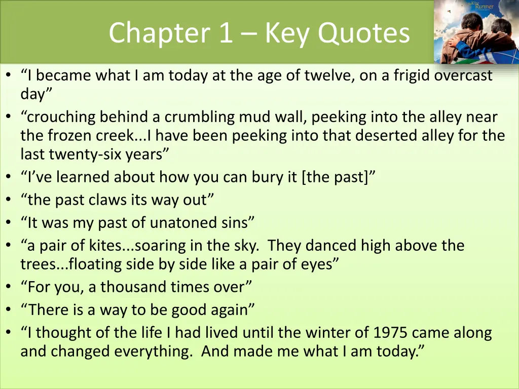 chapter 1 key quotes