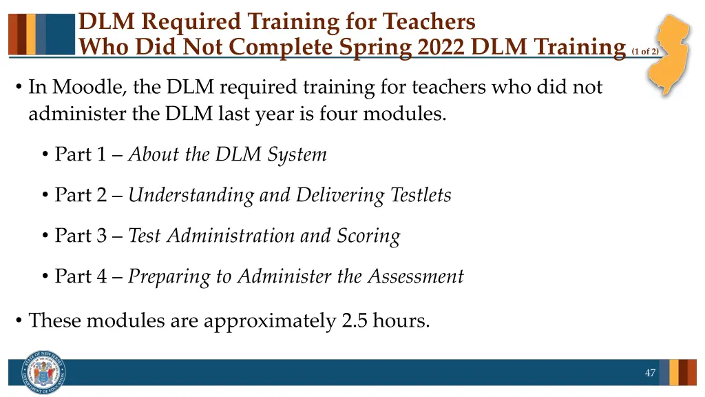 dlm required training for teachers