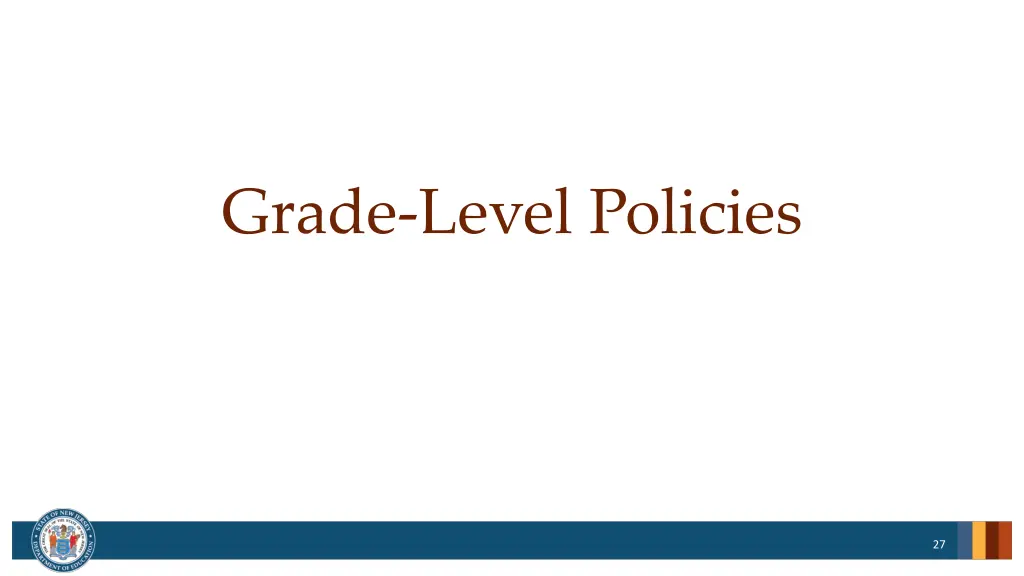 grade level policies