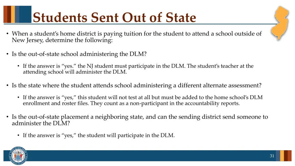 students sent out of state