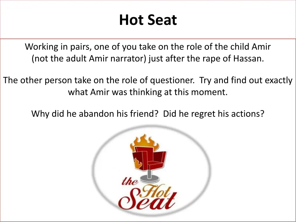 hot seat