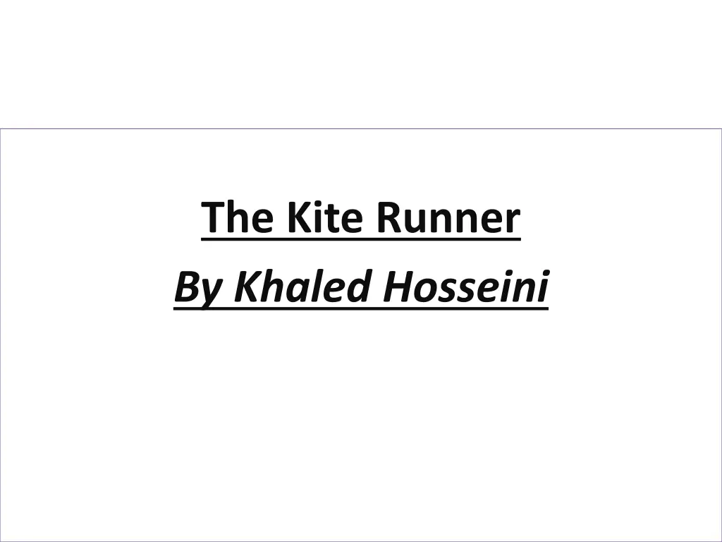 the kite runner by khaled hosseini