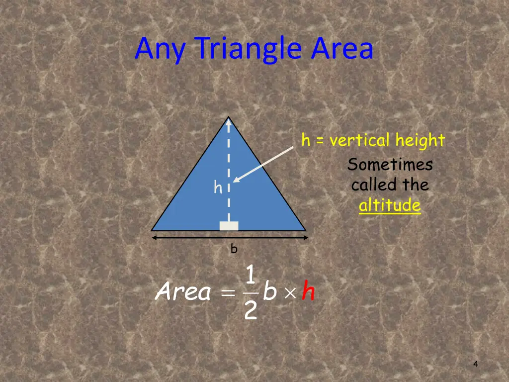 any triangle area 1