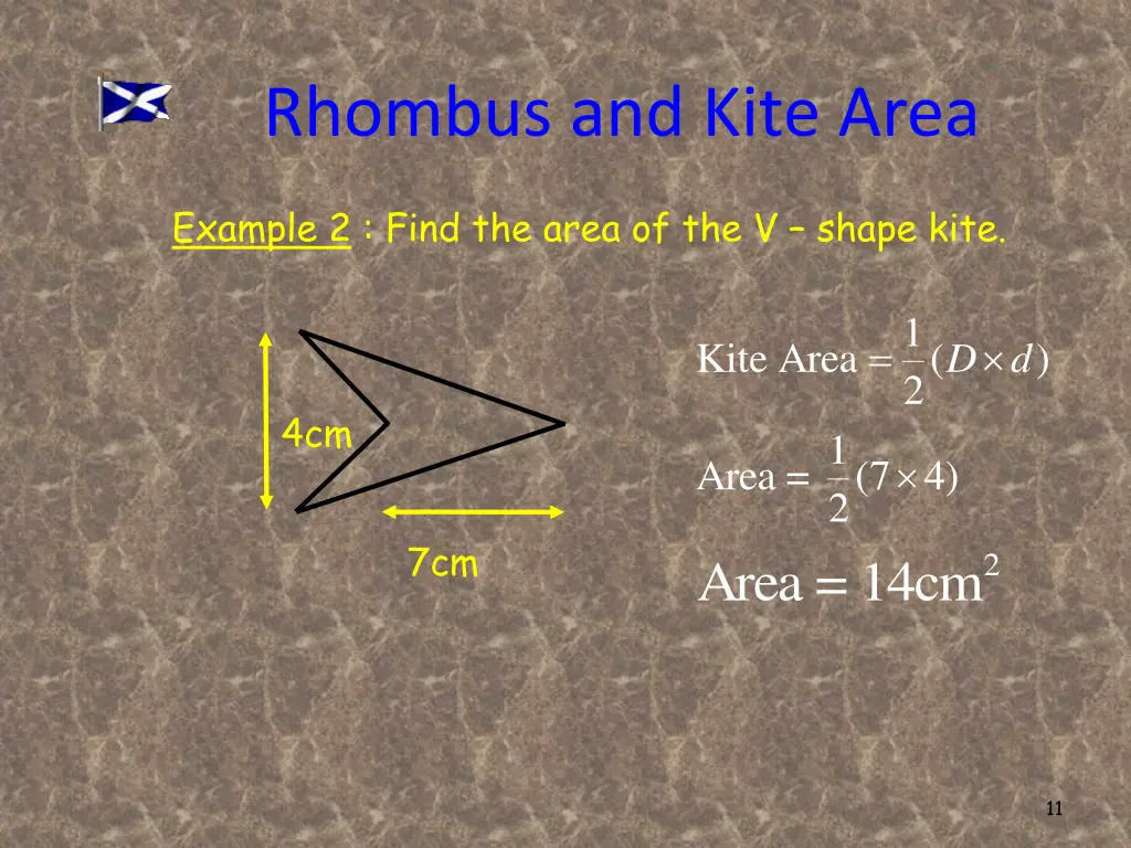 rhombus and kite area 1