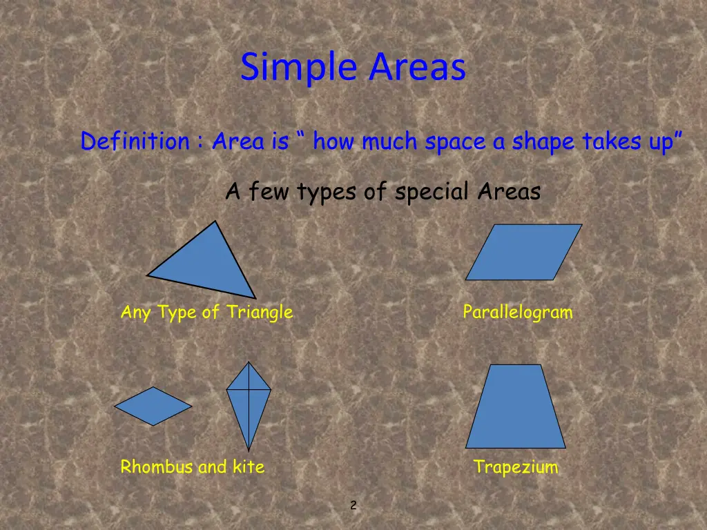 simple areas