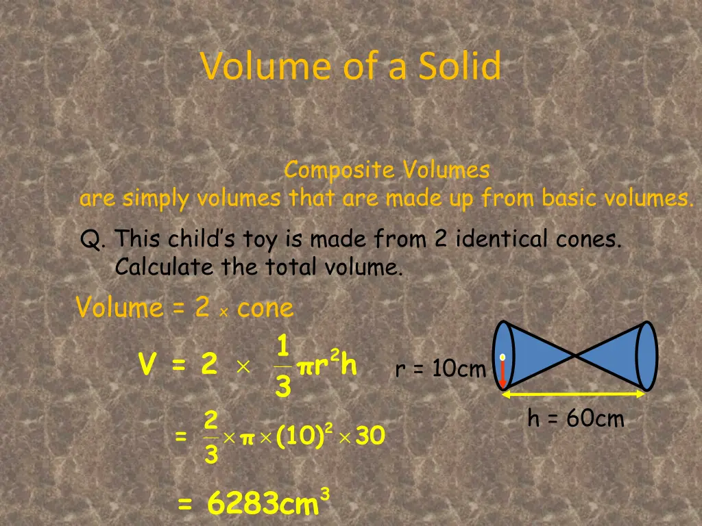 volume of a solid 1