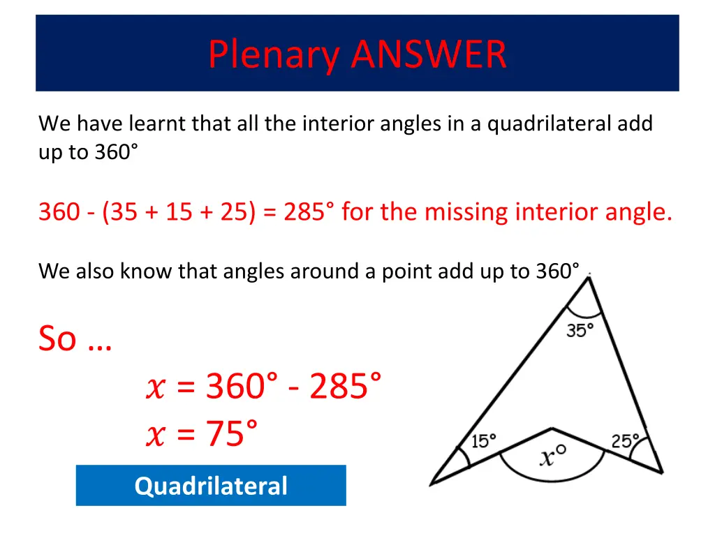 plenary answer