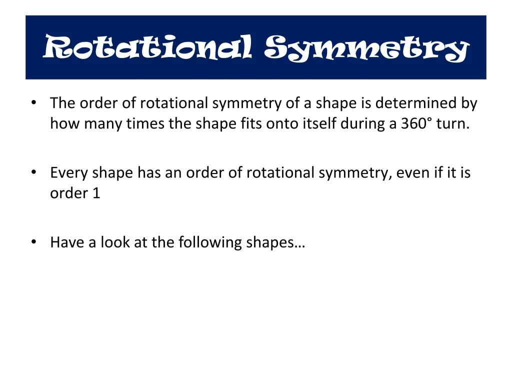 rotational symmetry