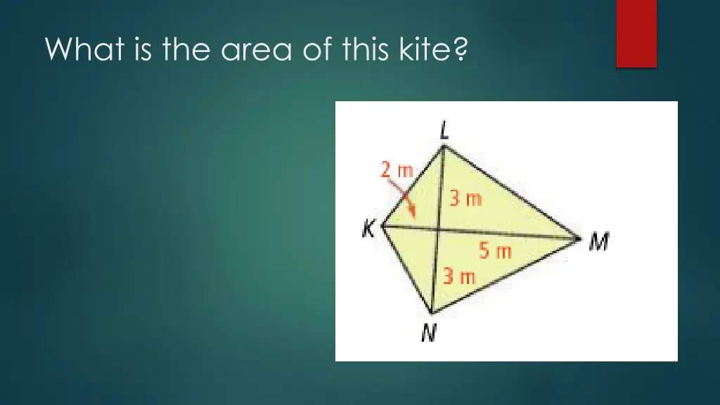 what is the area of this kite