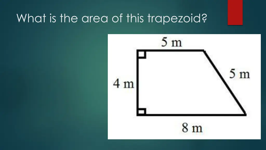 what is the area of this trapezoid