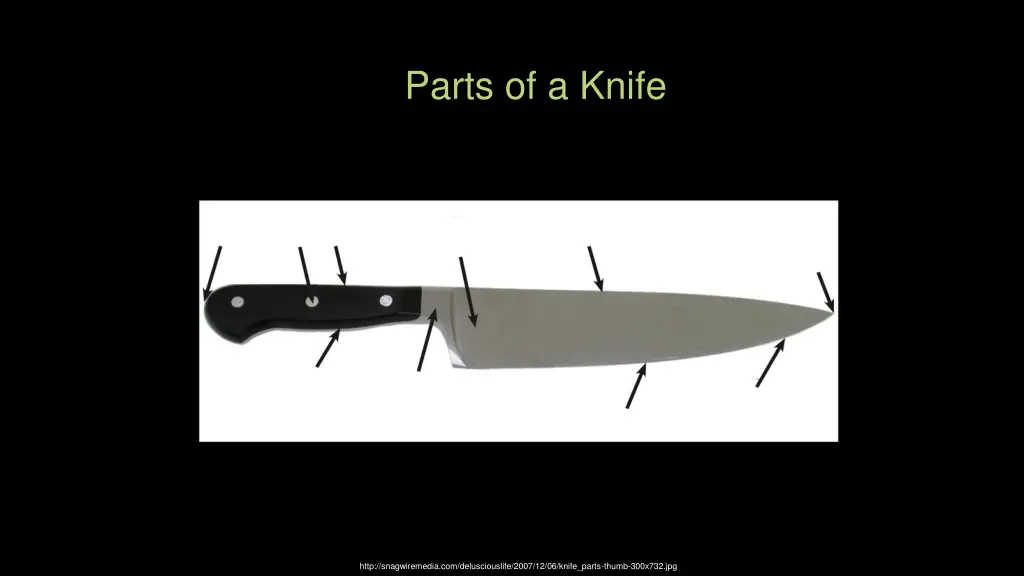 parts of a knife 1