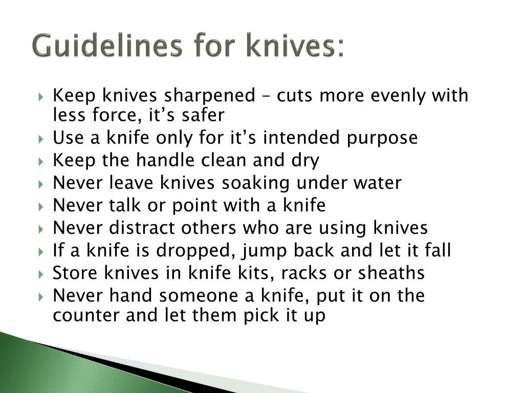 keep knives sharpened cuts more evenly with less