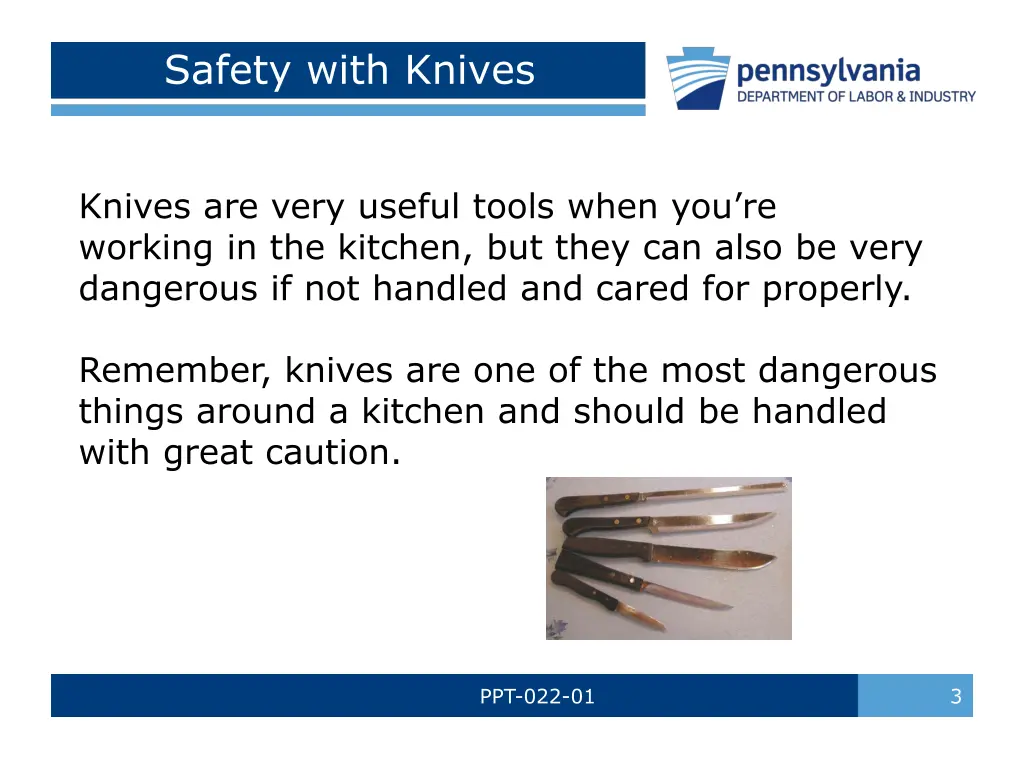 safety with knives