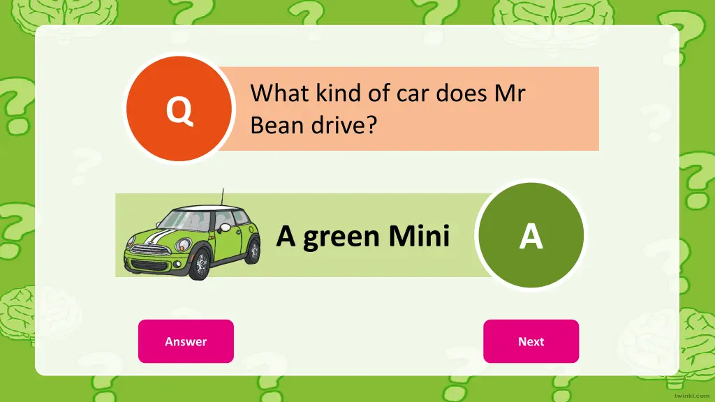 what kind of car does mr bean drive