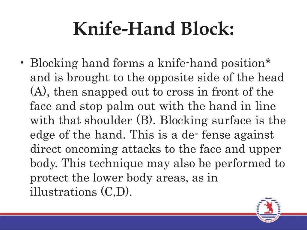 knife hand block 1