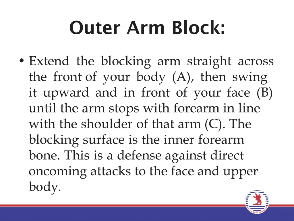 outer arm block