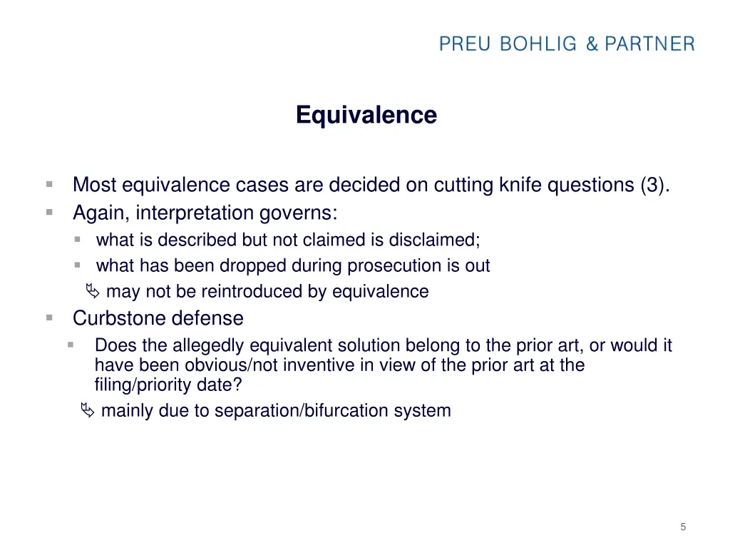 equivalence 1