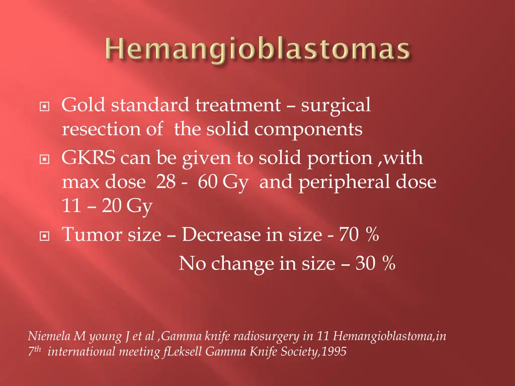 gold standard treatment surgical resection